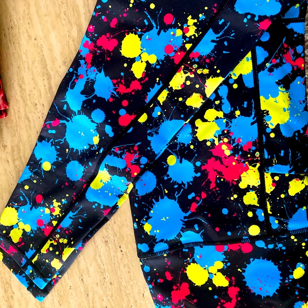 CVG paint splatter full length leggings